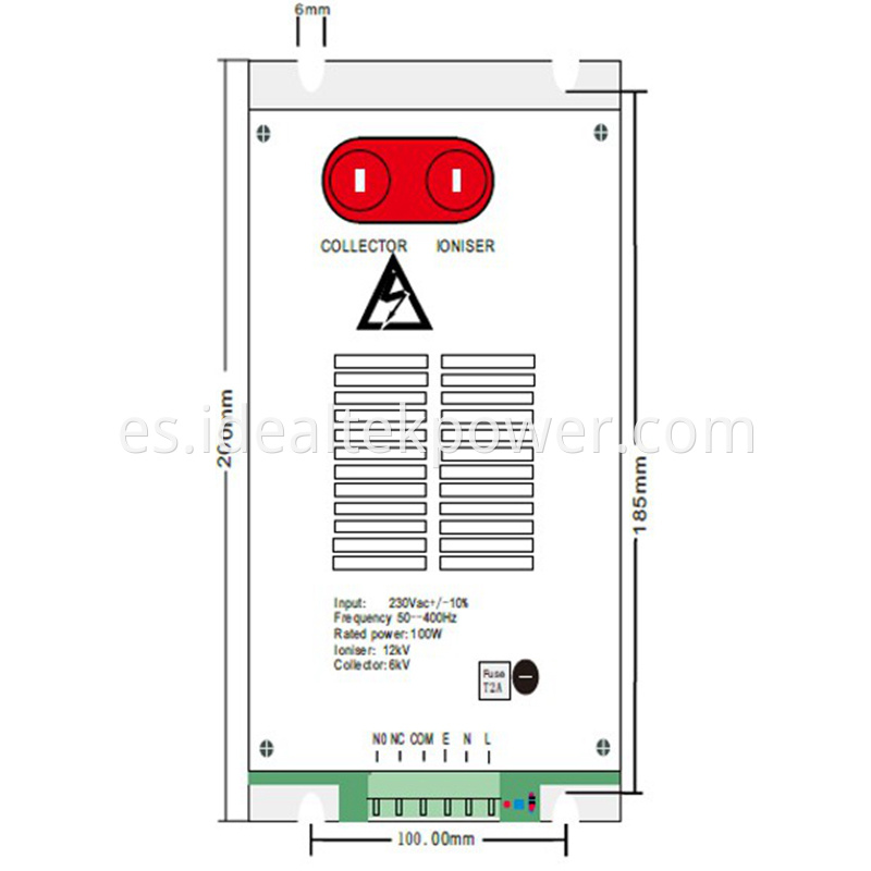 Ap04a 300w High Voltage Power Module Physical Drawing